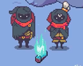 The two hooded figures shown in the Snowdin trailer