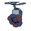 The drone in the "mechanical" petal phase